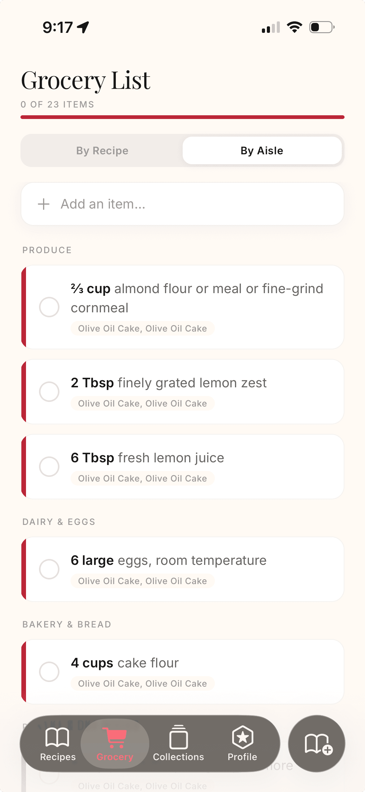 Smart Grocery Lists